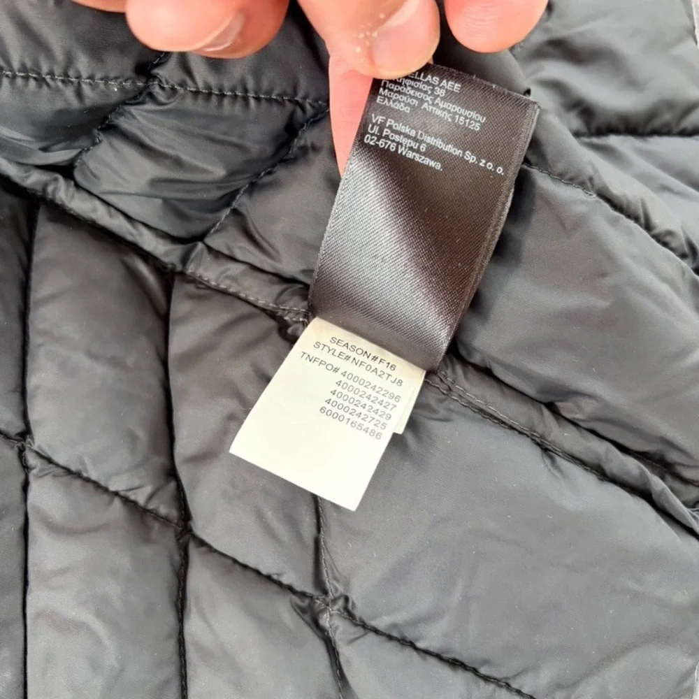 The North Face Thermoball Insulated DWR Hooded Jacket Grey Men 2XL Puffer Quilt